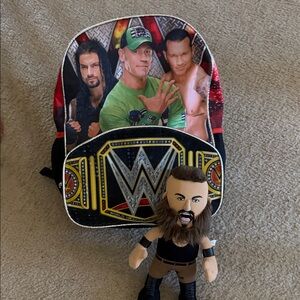 WWE Backpack with WWE Plush